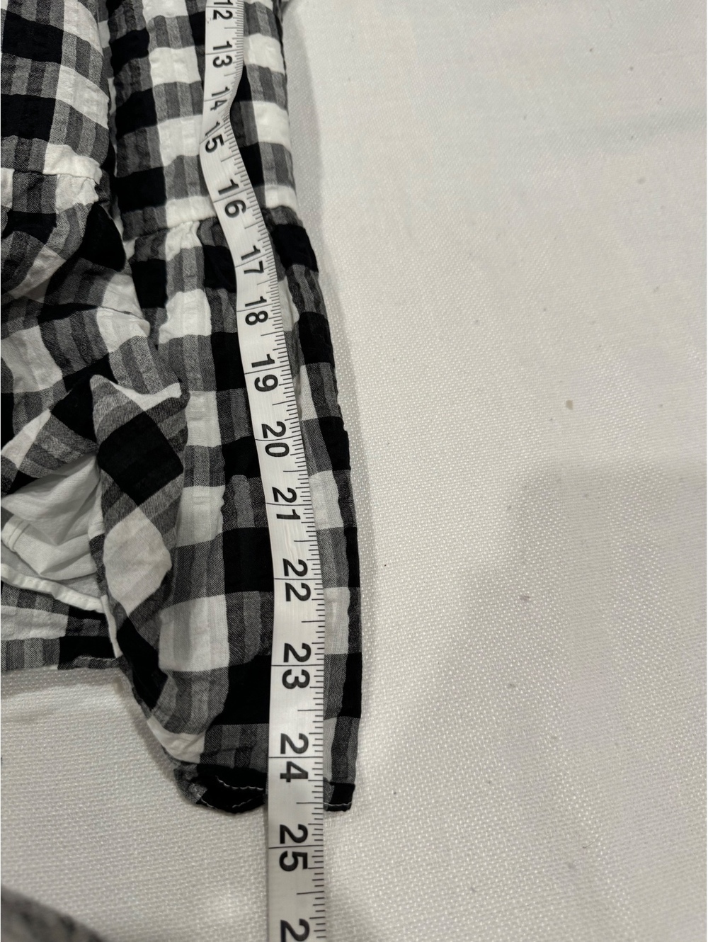 Madewell Gingham Milkmaid Babydoll Olivia Rodrigo Mini Dress Black White Small - Picture 8 of 9